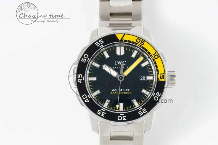 MIROTIME 0315 Durable Aquatimer Automatic SS RSF 1:1 Best Edition Black Yellow Dial on SS Bracelet A 7071
